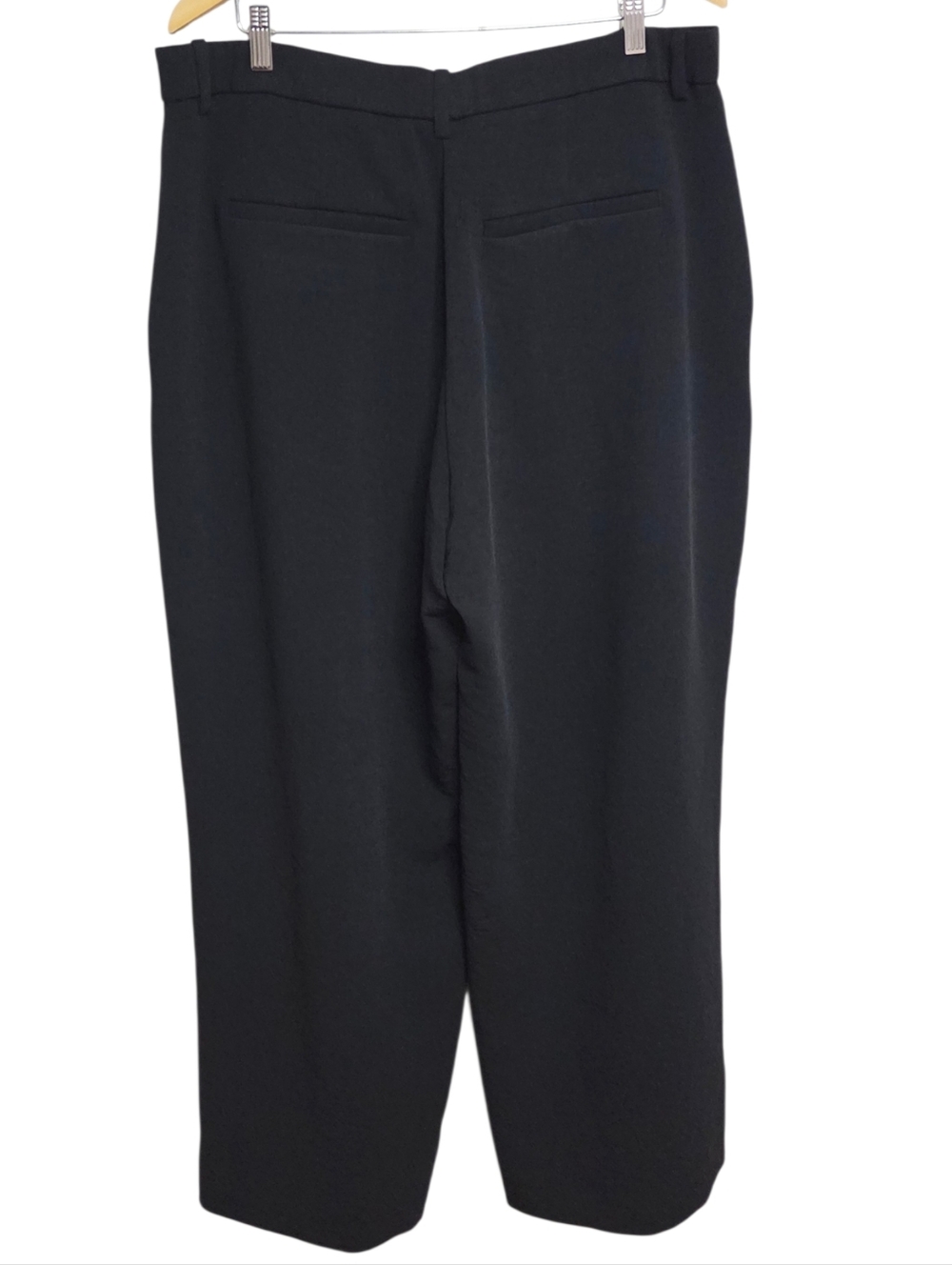 Abercrombie & Fitch Sloane Tailored High Rise Wide Leg Dress Pants Black 33 16 L - Picture 5 of 10